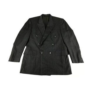 Austin‎ Reed Mens Gray Baskin Pockets Double Breasted Long Sleeve Blazer